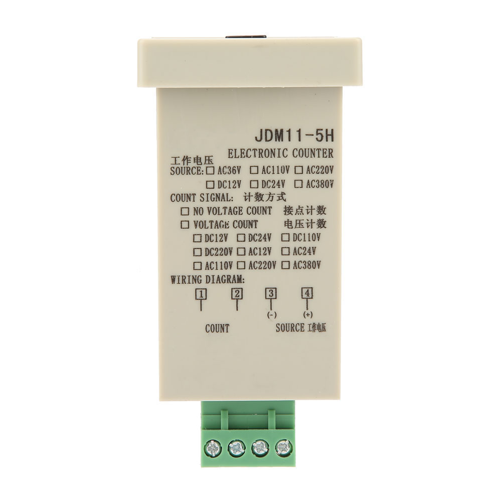 JDM11-5H5 Digit Display Electronic Accumulating Counter AC220V / DC36V / DC 24V / DC 12V