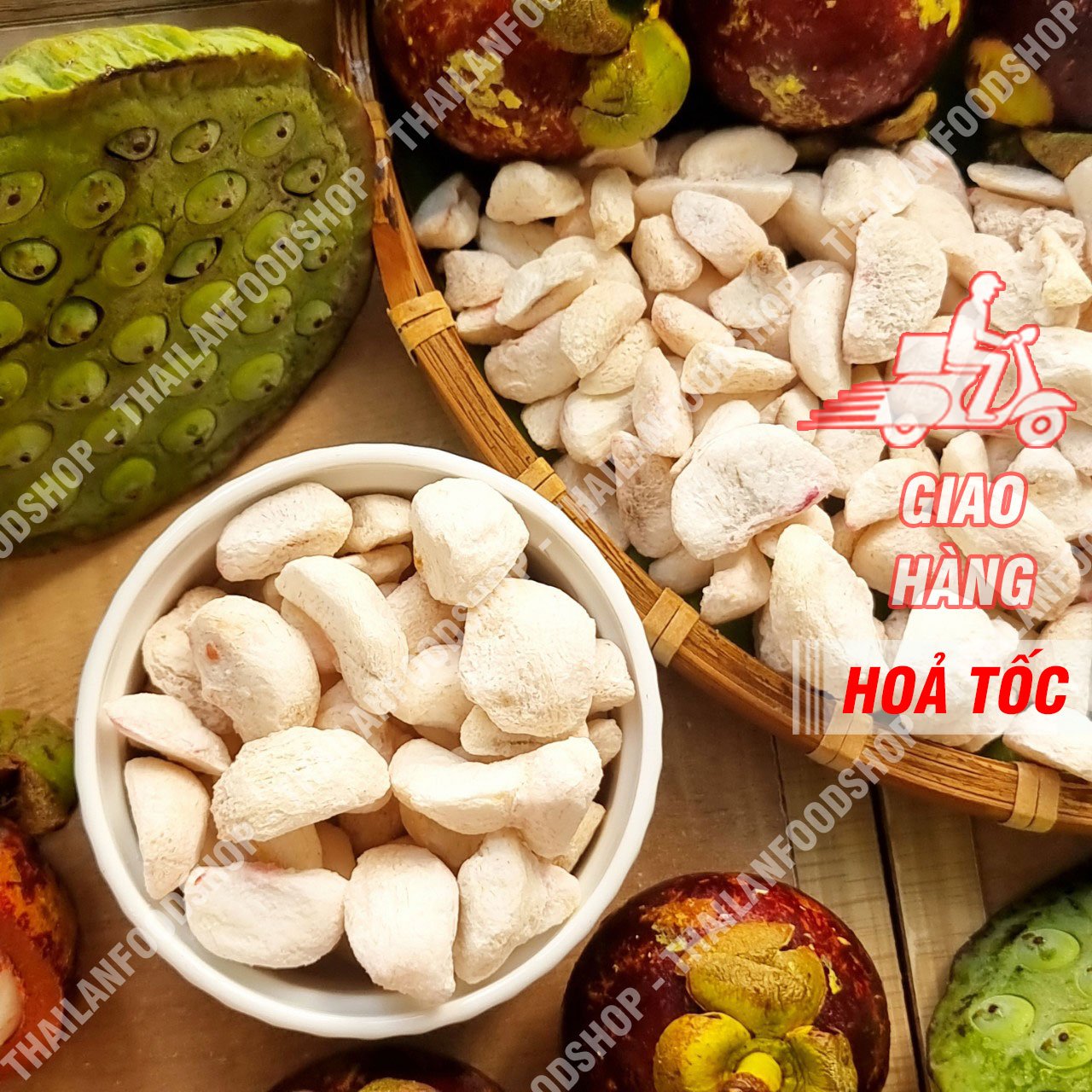Măng Cụt Sấy Lạnh ( Sấy Giòn) Túi 6 Gói Nhỏ