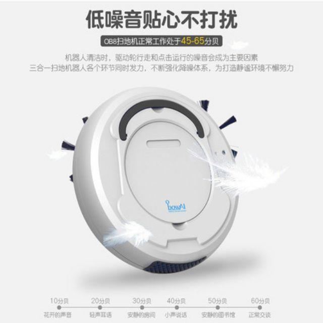 Robot hút bụi thông minh bowai, robot hút bụi lau nhà tự động trục xoay đa chiều, công xuất hút lớn, cảm biến tránh vật cản, mắt thần chống dơi - máy hút bụi thông minh, robot lau nhà, rô bốt hút bụi, máy lau nhà, robot hút bụi mini