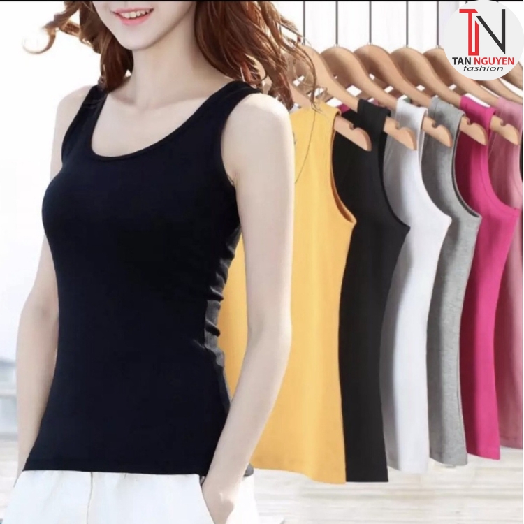 Áo ba lỗ nữ TN Styking Chất Thun Cotton Co Giản mền mịn