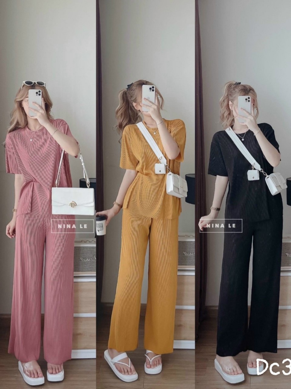 sét lụa dập ly sang chảnh đủ  màu hót hit như hình ld22 (s789)