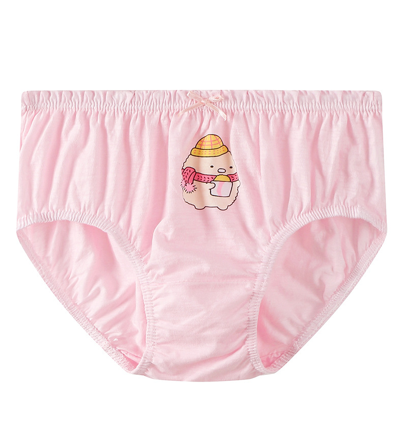 [HCM]Set 5 quần chip bé gái Hàn Quốc 100% cotton mẫu Happy-Lovely Hồng