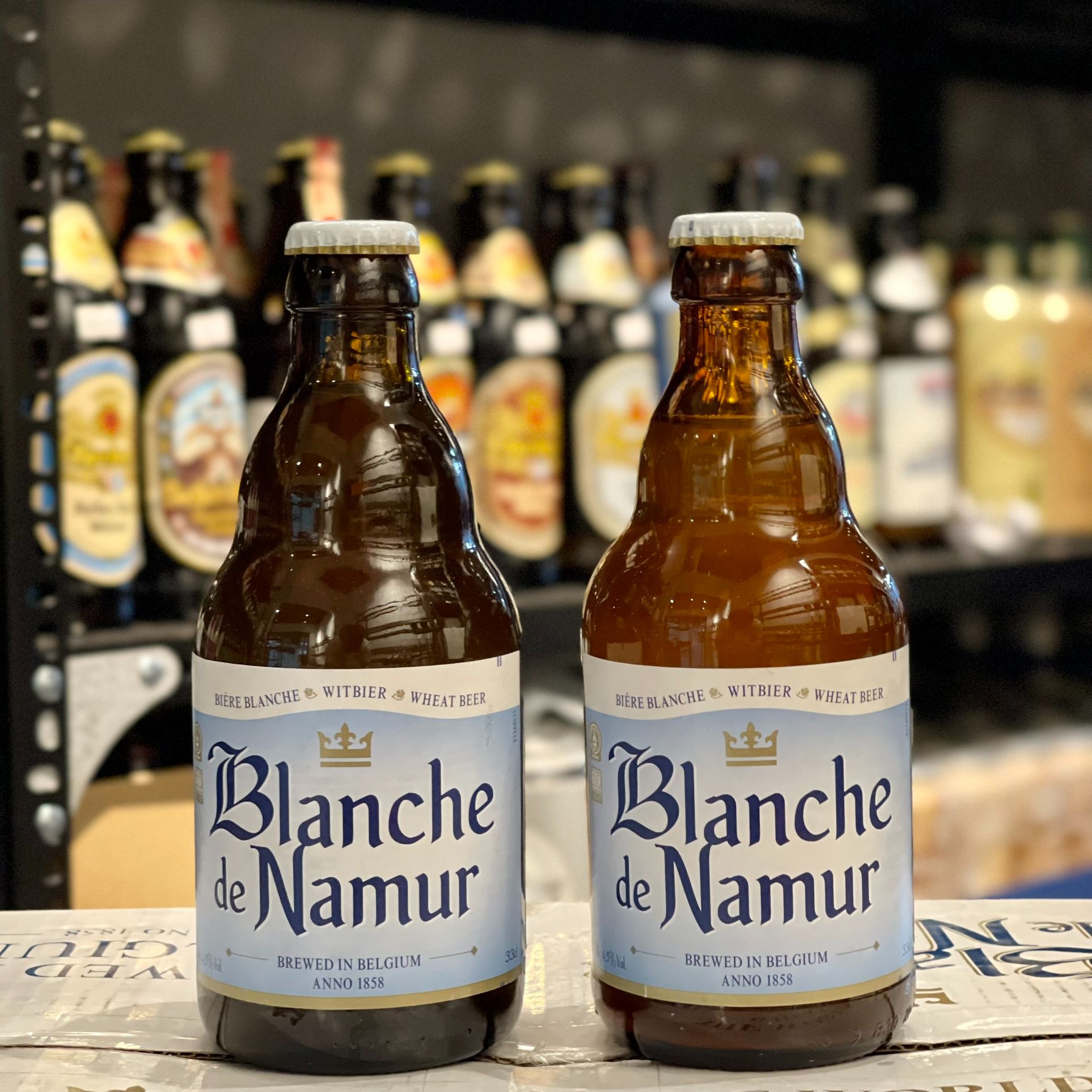 Bia nhập Bỉ Blanche de Numur chai 330ml - 4.5%