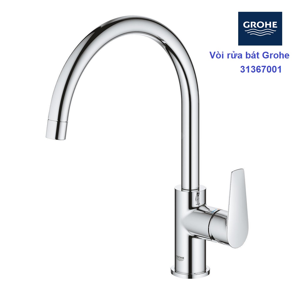 [Trả góp 0%]Vòi rửa bát Grohe BauEdgre 31367001