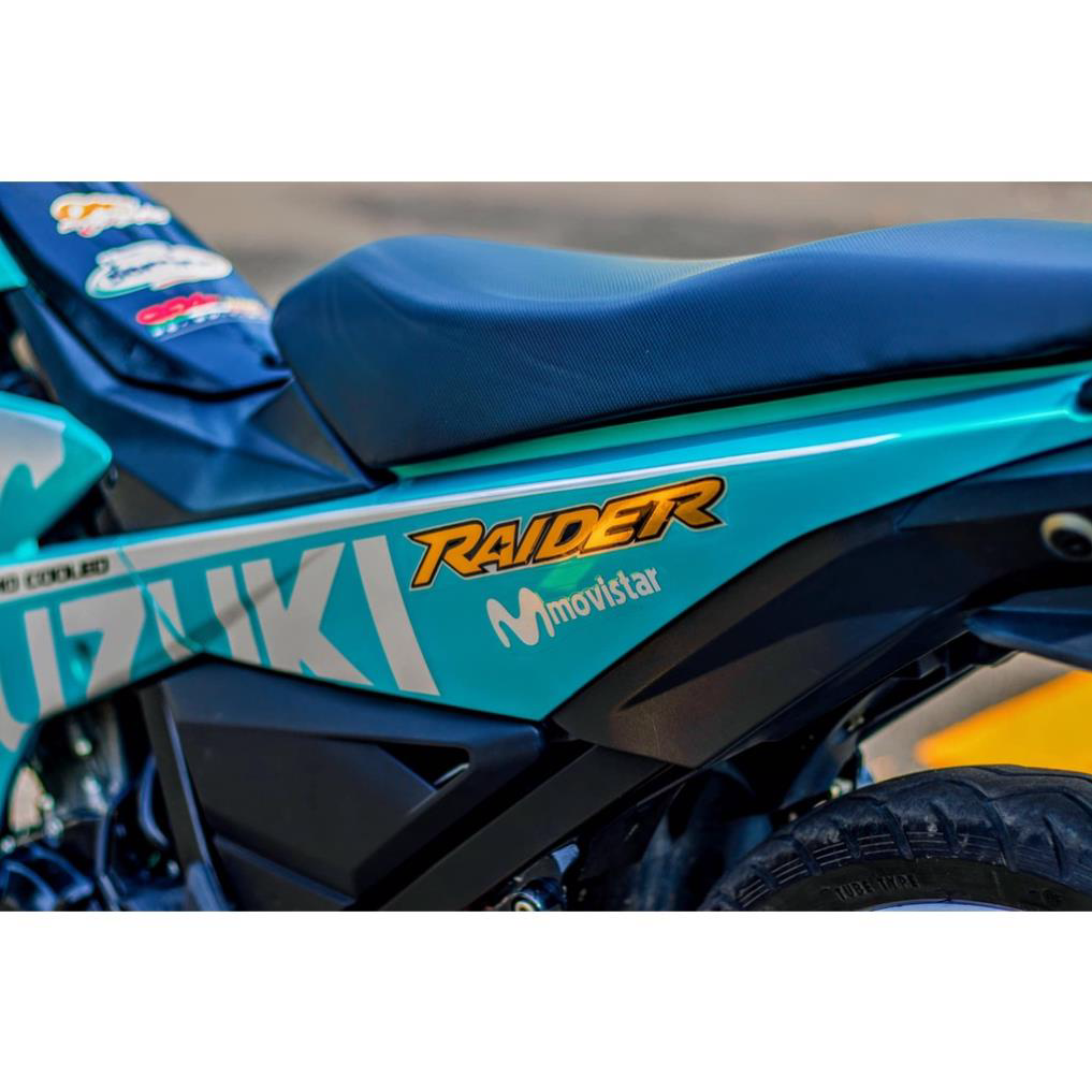 Tem Rời Dán Xe Raider FI Mẫu Movistar Xanh