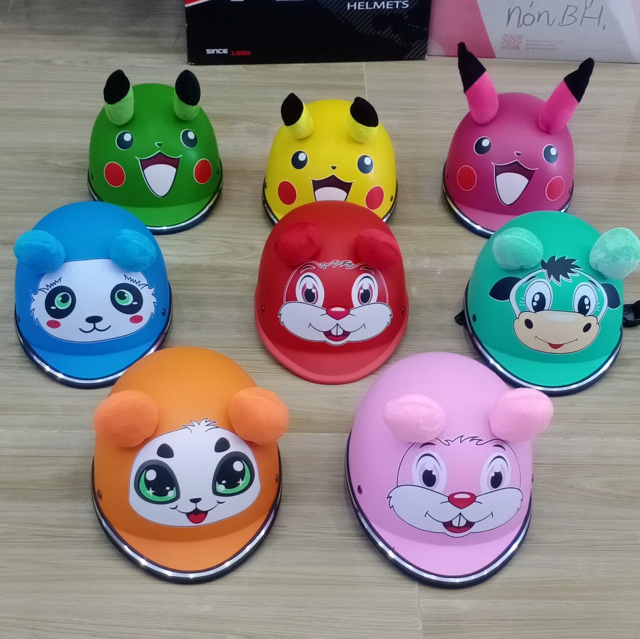 Nón Bảo Hiểm Pikachu Cho Bé Từ 1-3 Tuổi