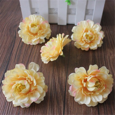 (10cm)Đầu hoa tràm trang trí,hoa tràm lụa cao cấp đầu bông 5cm