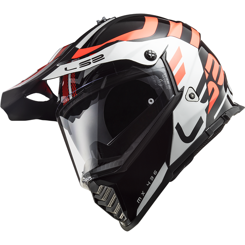 MŨ BẢO HIỂM ADVENTURE LS2 MX436 - BLACK WHITE