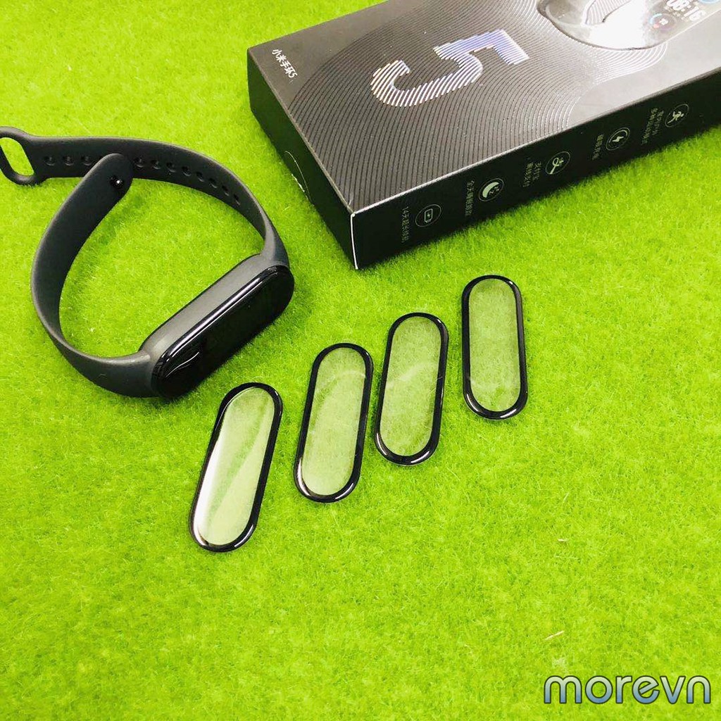 Miếng Dán Miband 5, Miband 4 3D Full Màn Viền Đen Dán Dẻo Full Màn Mi Band 4,5