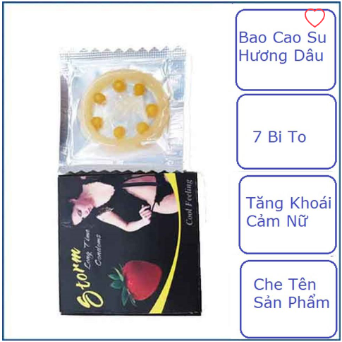 Bao cao su Storm hương dâu 7 bi gai