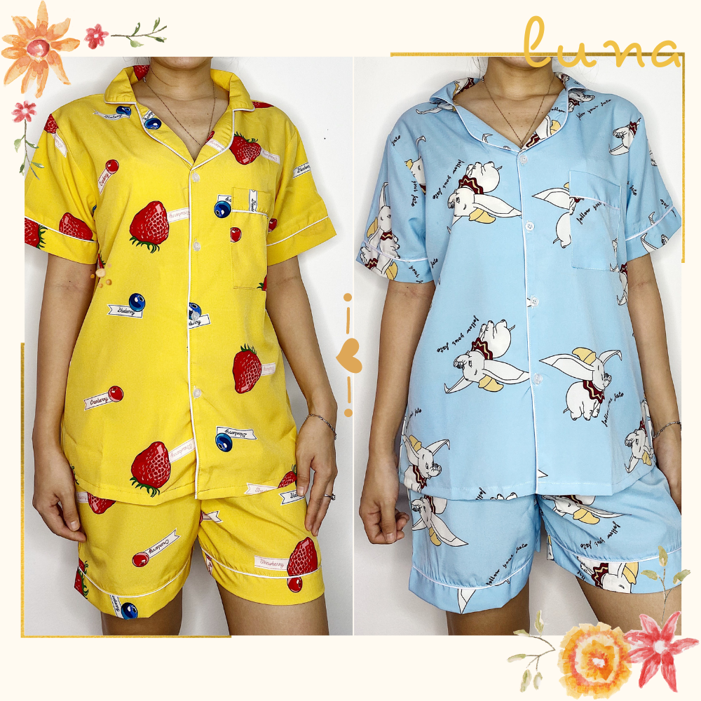 [HCM]Bộ đồ mặc nhà pijama lụa Thái thoáng mát bigsize LUNA