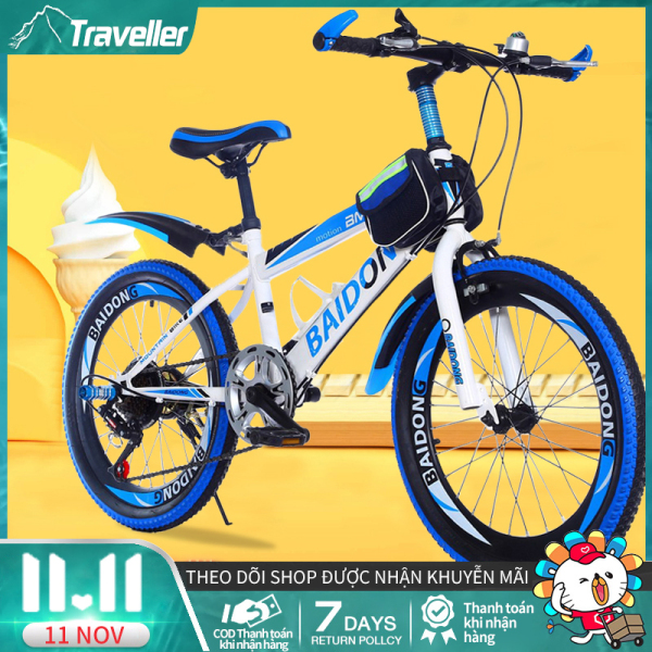 [HCM]Xe đạp trẻ em dáng thể thao Size 20 inch phù hợp cho bé Xe đạp địa hình thể thao cao cấp