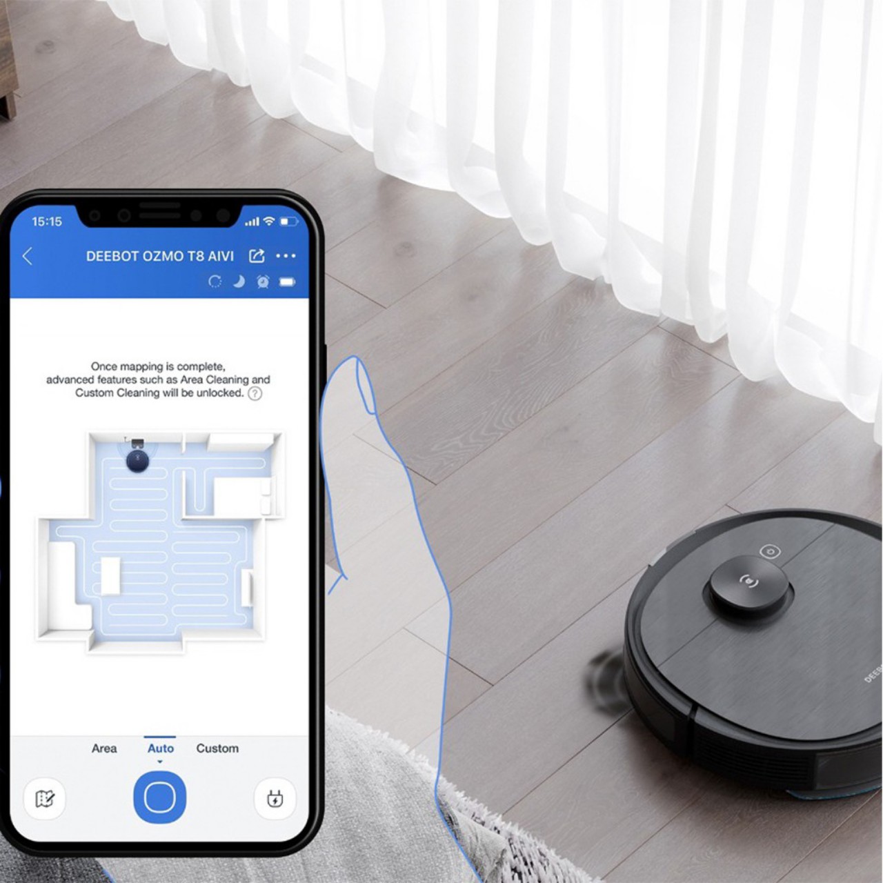 Robot hút bụi lau nhà Deebot T8 Aivi mới 100%
