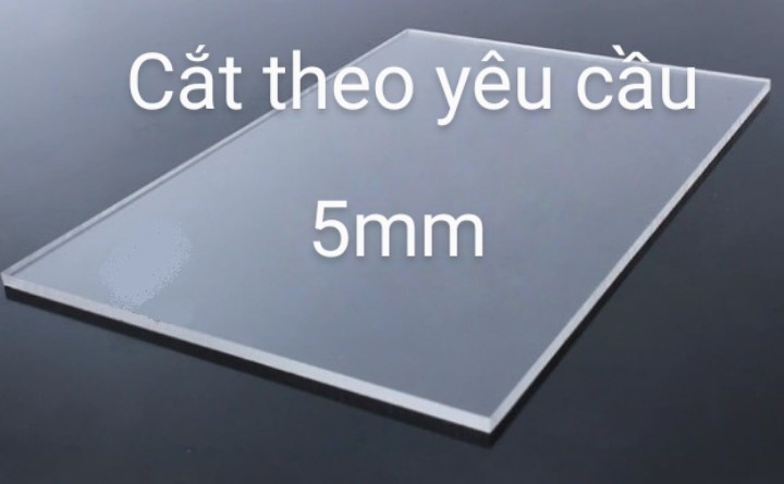 mica trong suốt 5mm và 3mm x 40cm x 50cm ( nhận cắt theo yêu cầu)
