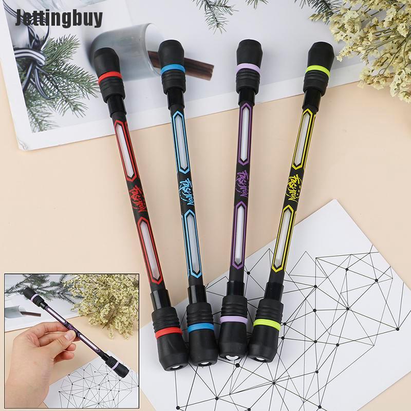 Jettingbuy Spinning Pen Creative Random Flash Rotating Gaming Gel Pens for Student Gift Toy