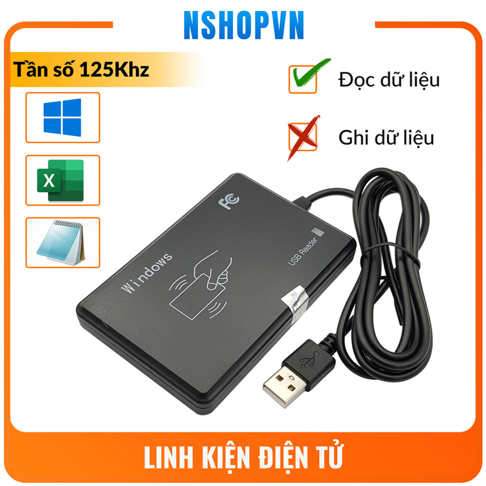 Đầu đọc thẻ rfid 125khz usb