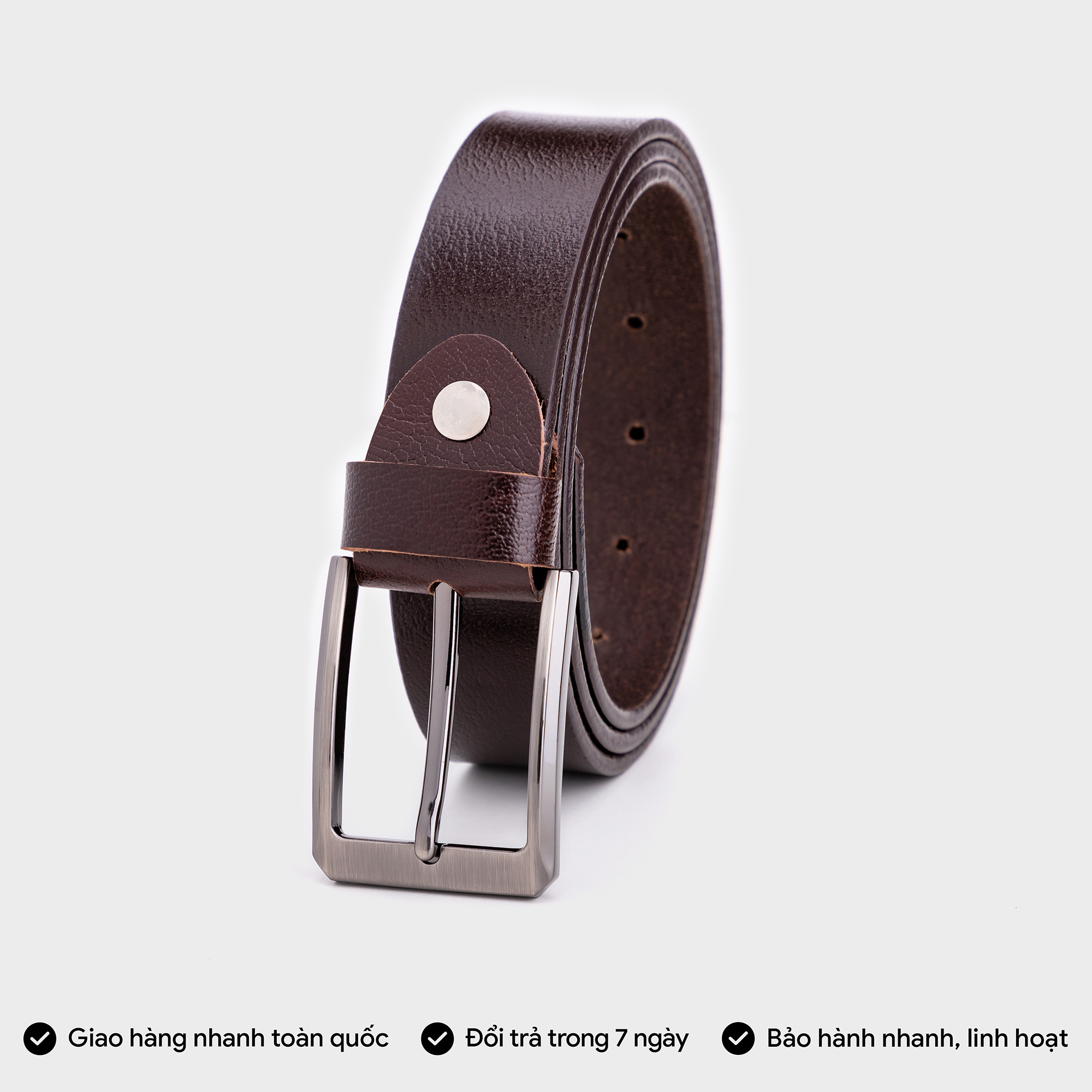 Thắt lưng nam thời trang da bò thật TRITA RTL038