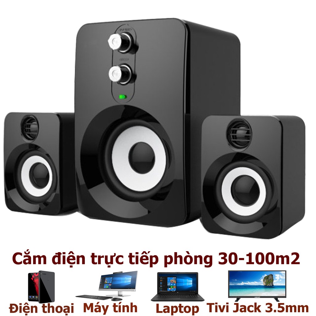 Loa Nghe nhạc cho máy tính, điện thoại, tivi bass siêu khỏe FT10 / Loa LED 1046 Loa Cắm Nguồn USB - Loa Có LED - BH 12 tháng 1 đổi 1