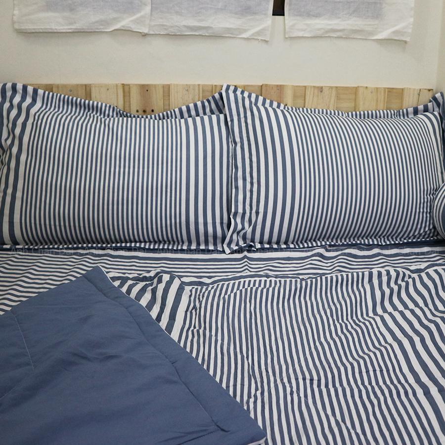Bộ Ga Gối Cotton Đũi Hàn Quốc - ACD 002