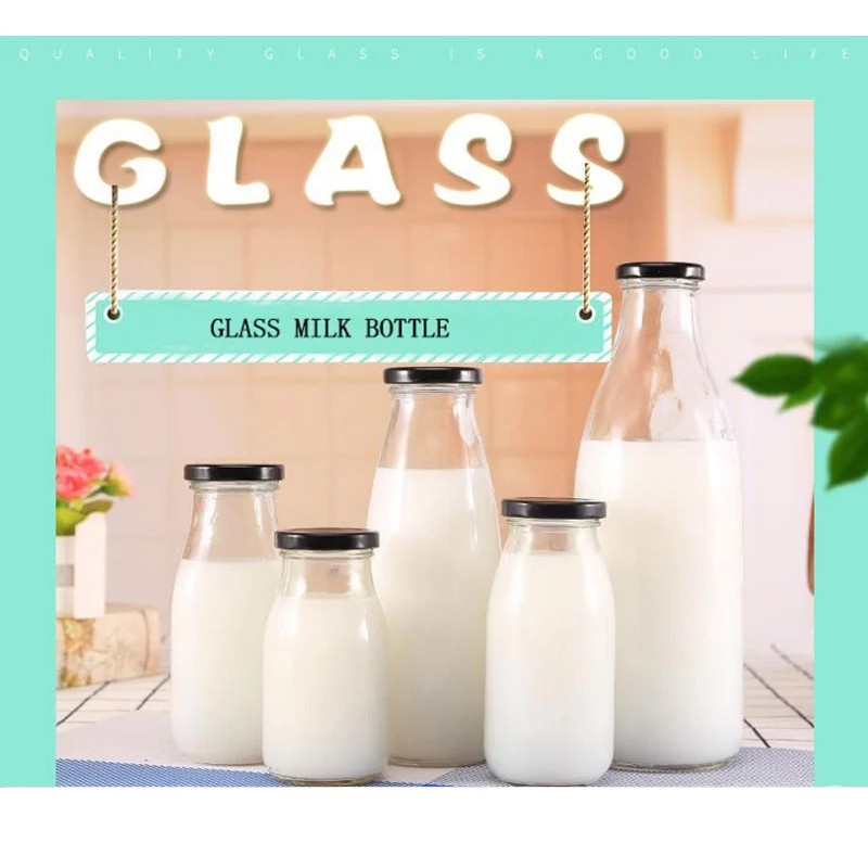 Set 10 chai thủy tinh 200ml đựng sữa
