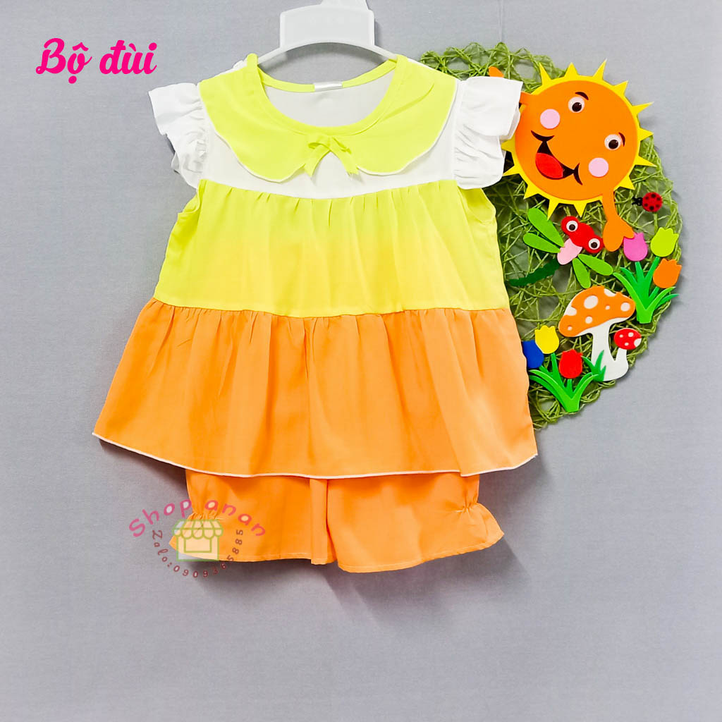 [28-33kg]Bộ tole đùi/lửng bé gái size M (28-33kg)