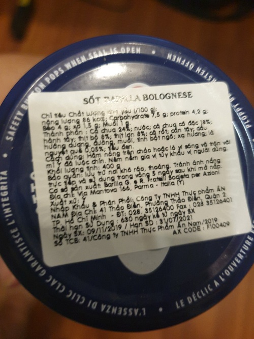 Sauce Meat Bolognese Barilla 400g