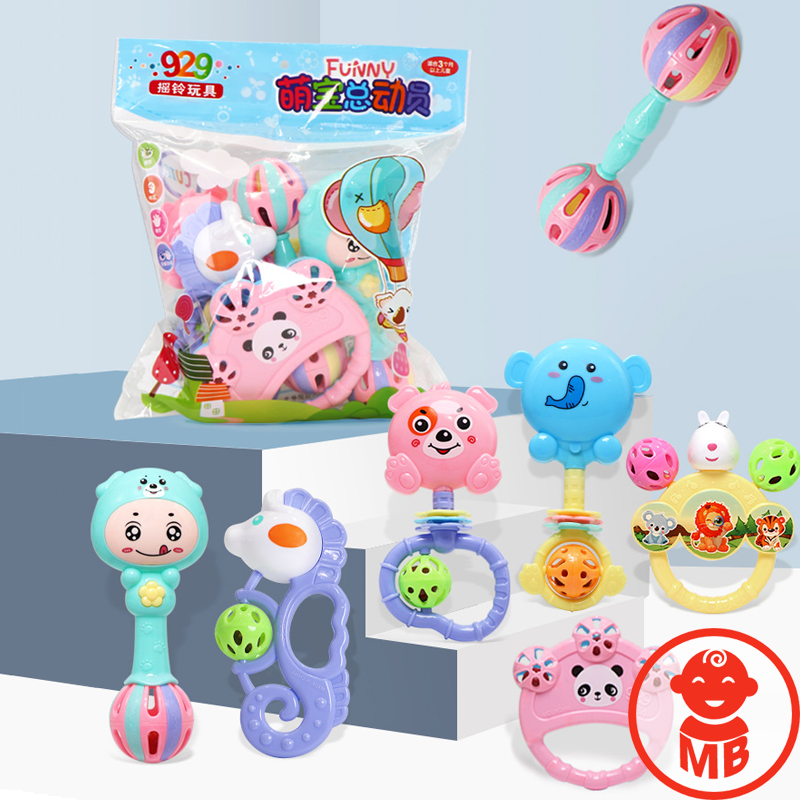 Bộ đồ chơi lục lạc xúc xắc 7 MÓN cho bé