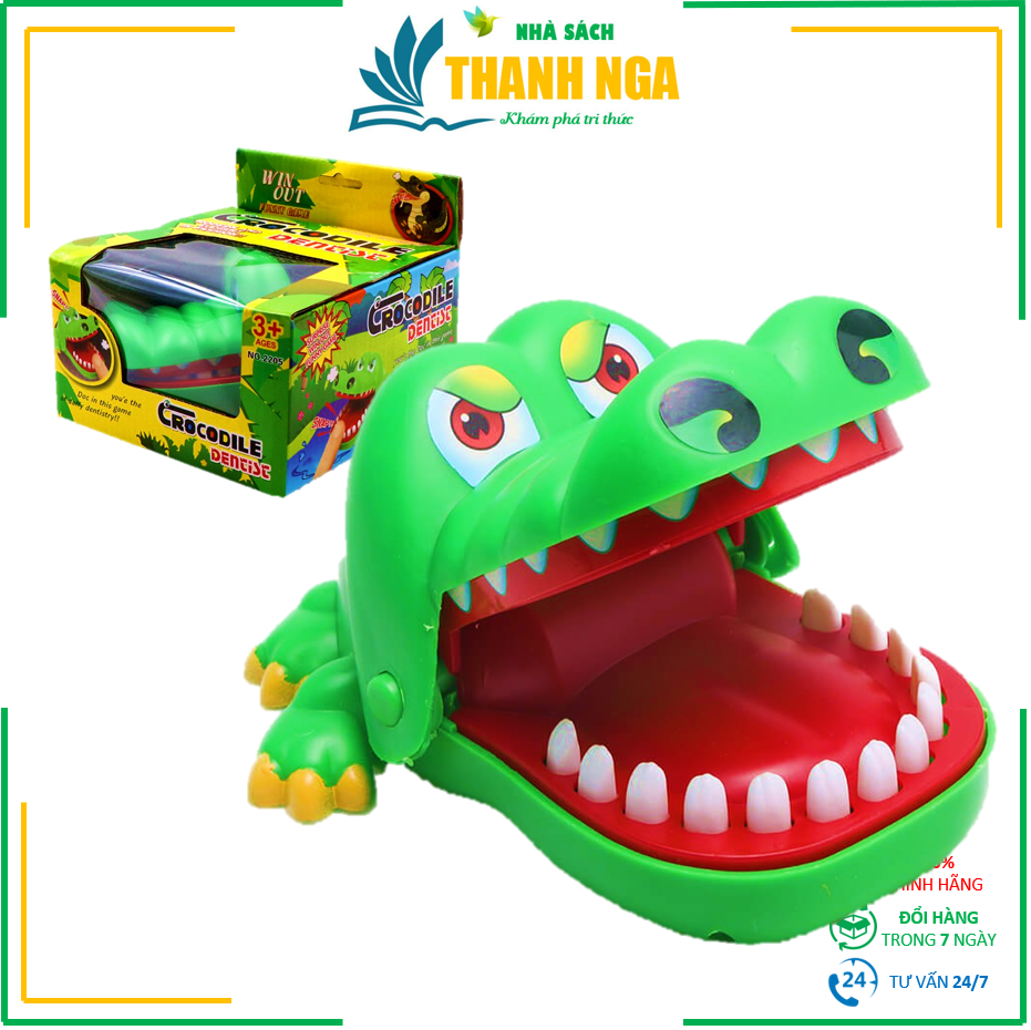 (Size lớn) Đồ chơi Cá Sấu Cắn Tay - Trò chơi Khám Răng Cá Sấu