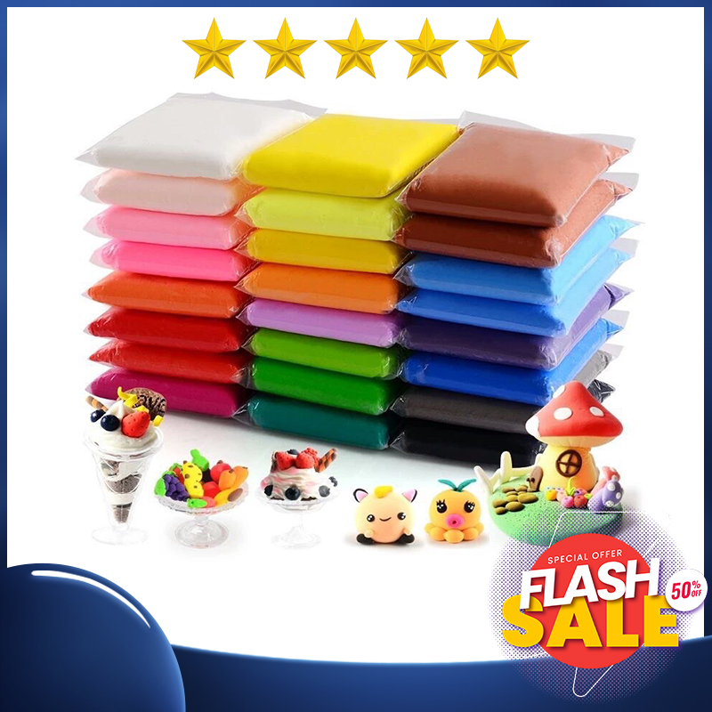 Combo 12 - 24 -36 gói đất sét nhật loại to nhất soft clay tự khô, nguyên liệu làm butter slime , nguyên liệu làm slam đất sét nhật tự khô combo 12 màu 36 màu,bộ đất sét nhẹ tự khô, tự làm đồ chơi diy cho bé