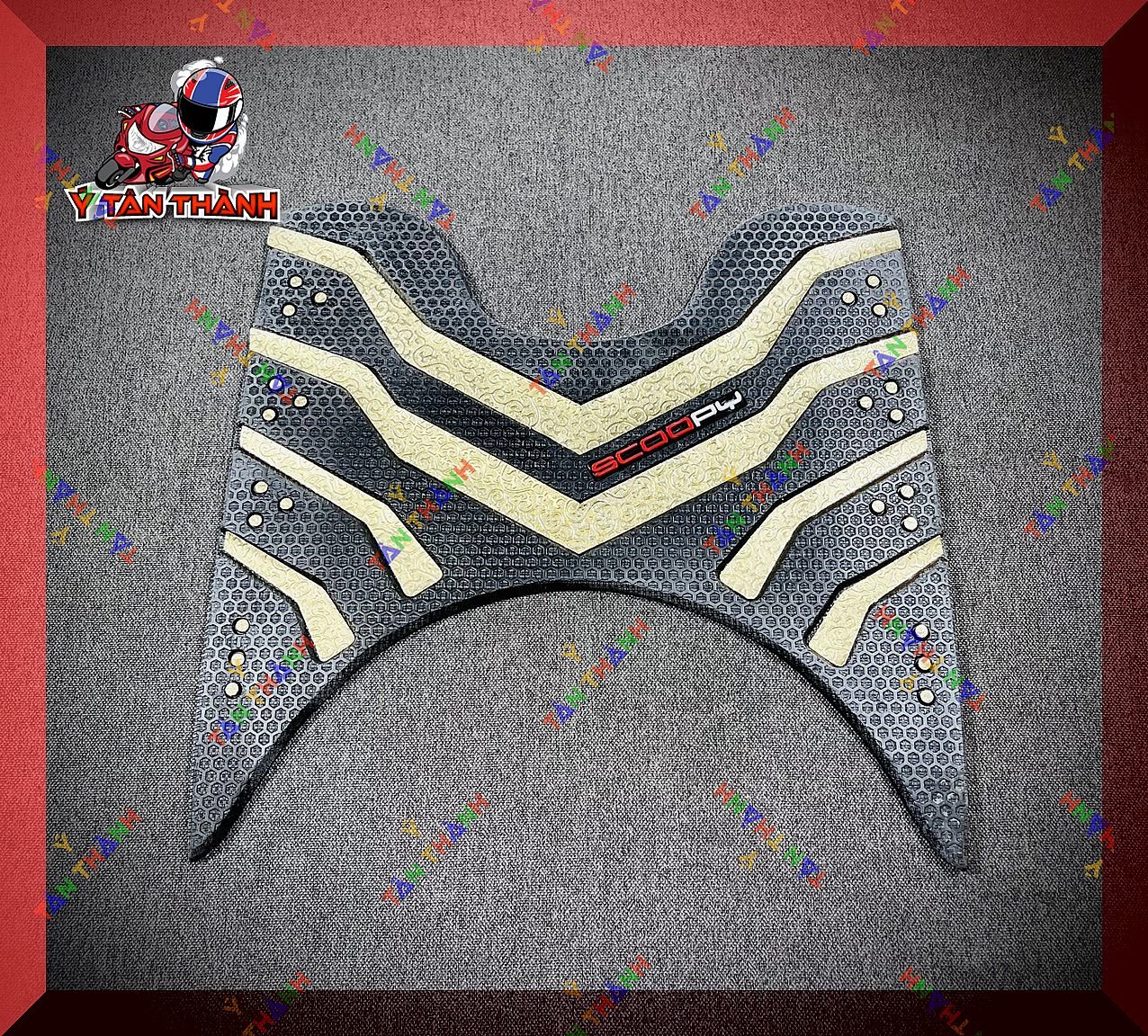 Thảm Lót Chân Xe Scoopy Sọc màu MS22