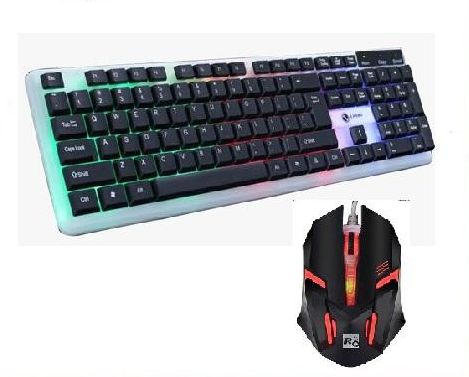 Bàn phím chuyên game k11 và chuột r8 1602 led 7 màu