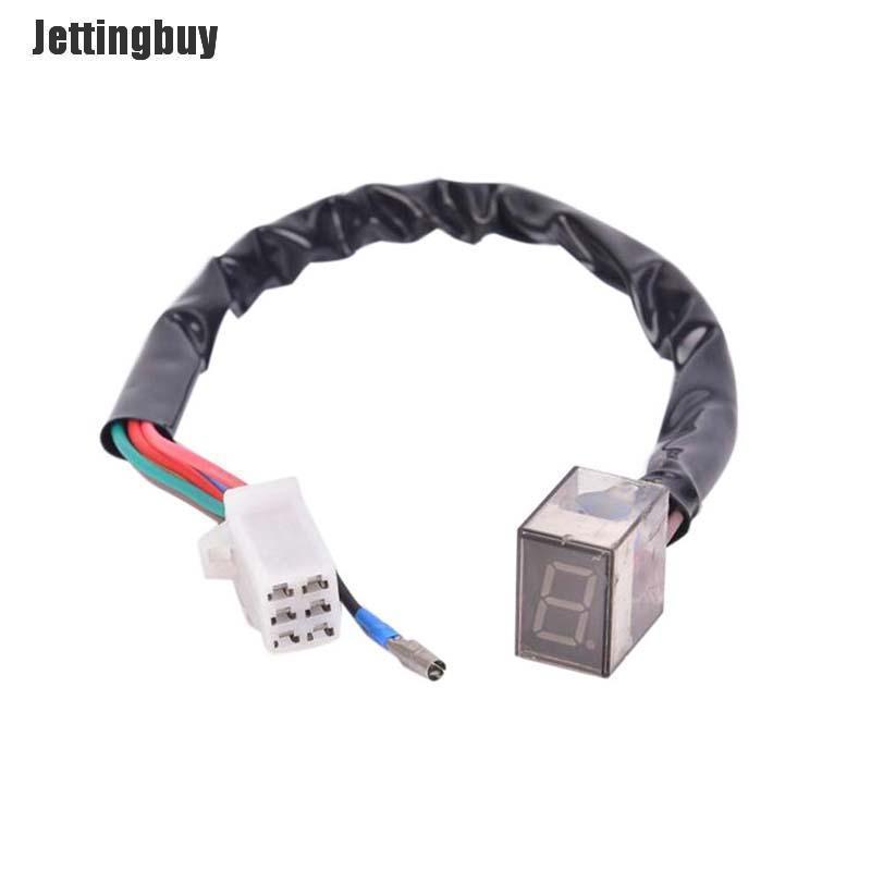 Jettingbuy LED Universal Digital Gear Indicator Motorcycle Display Shift Lever Sensor