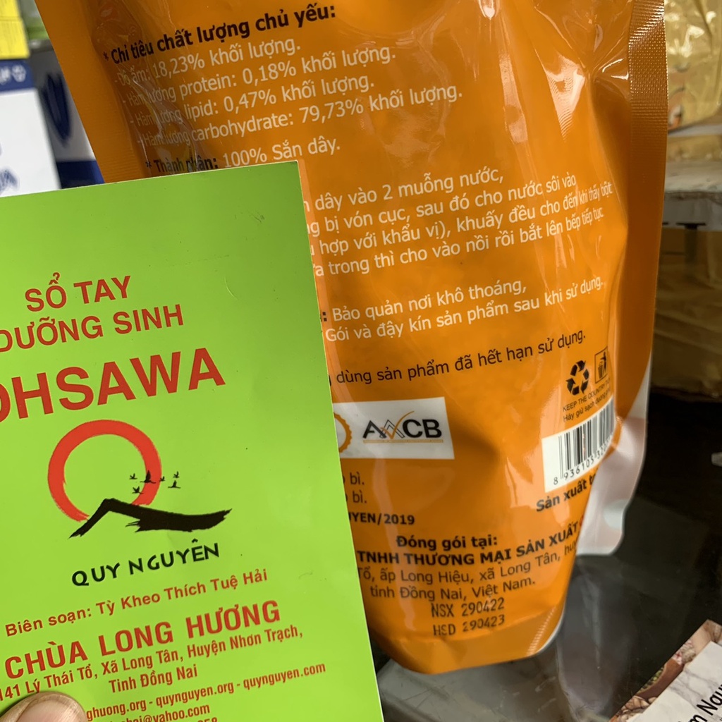 Combo Sổ tay + Bột Sắn Dây Quy Nguyên 500g