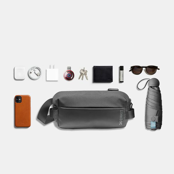 Túi Đeo Chéo TomToc (USA) Lightweight Codura Sling Bag Black ( H02-A04D)