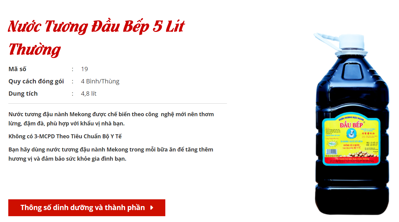 Nước Tương Đầu Bếp Can 4.6 Lít