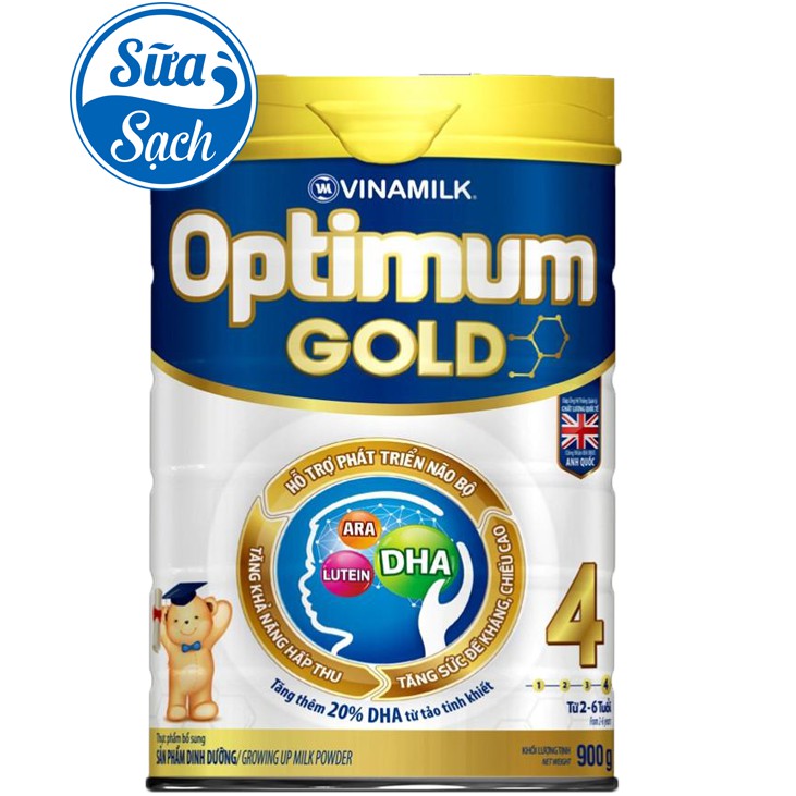Sữa bột Optimum Gold 4 hộp 900g date mới