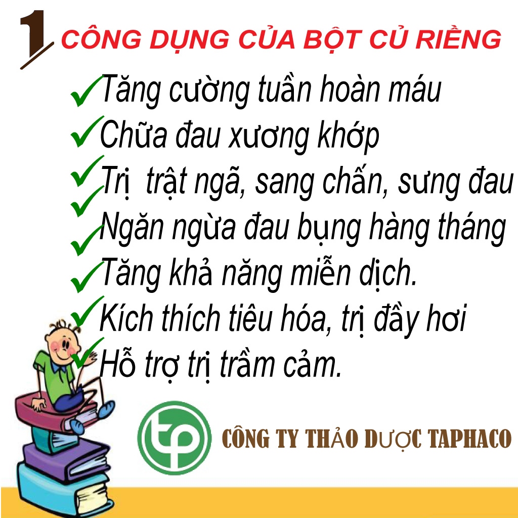 Bột Củ Riềng Nguyên Chất 200g - Thảo Dược Tấn Phát