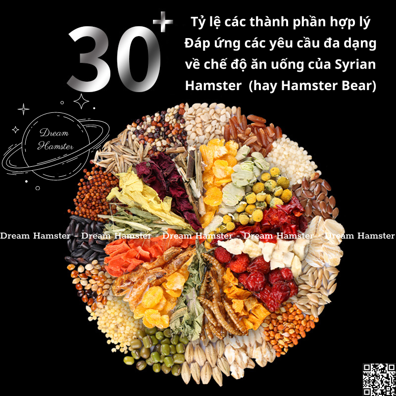 Thức ăn H2 Bucatstate cho Syrian hamster hay Hamster Bear