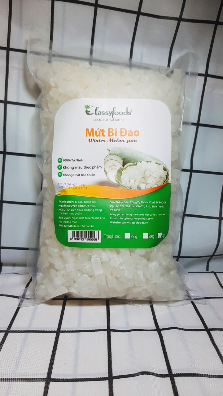 [HCM]Mứt bí đao hạt lựu 500gram