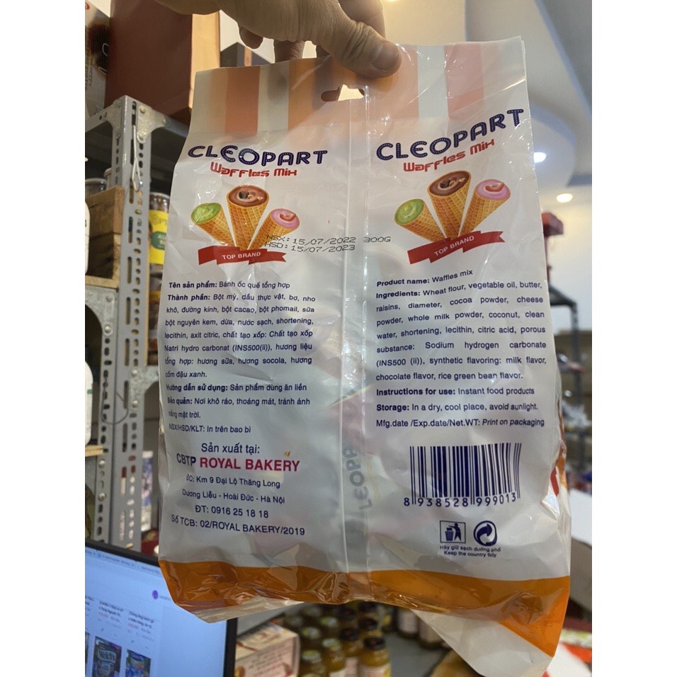 Bánh ốc quế mix 3 vị - 300g