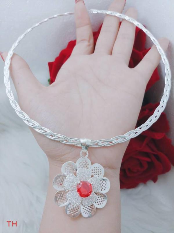 Kiềng bạc ta loại mềm 4 chỉ (giá sp không bao gồm mặt)