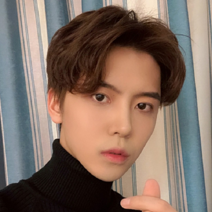 Tóc giả nam nguyên đầu,tóc giả nam cao cấp làm bằng tơ mềm mượt như tóc thật (màu vàng) + tặng kèm lưới