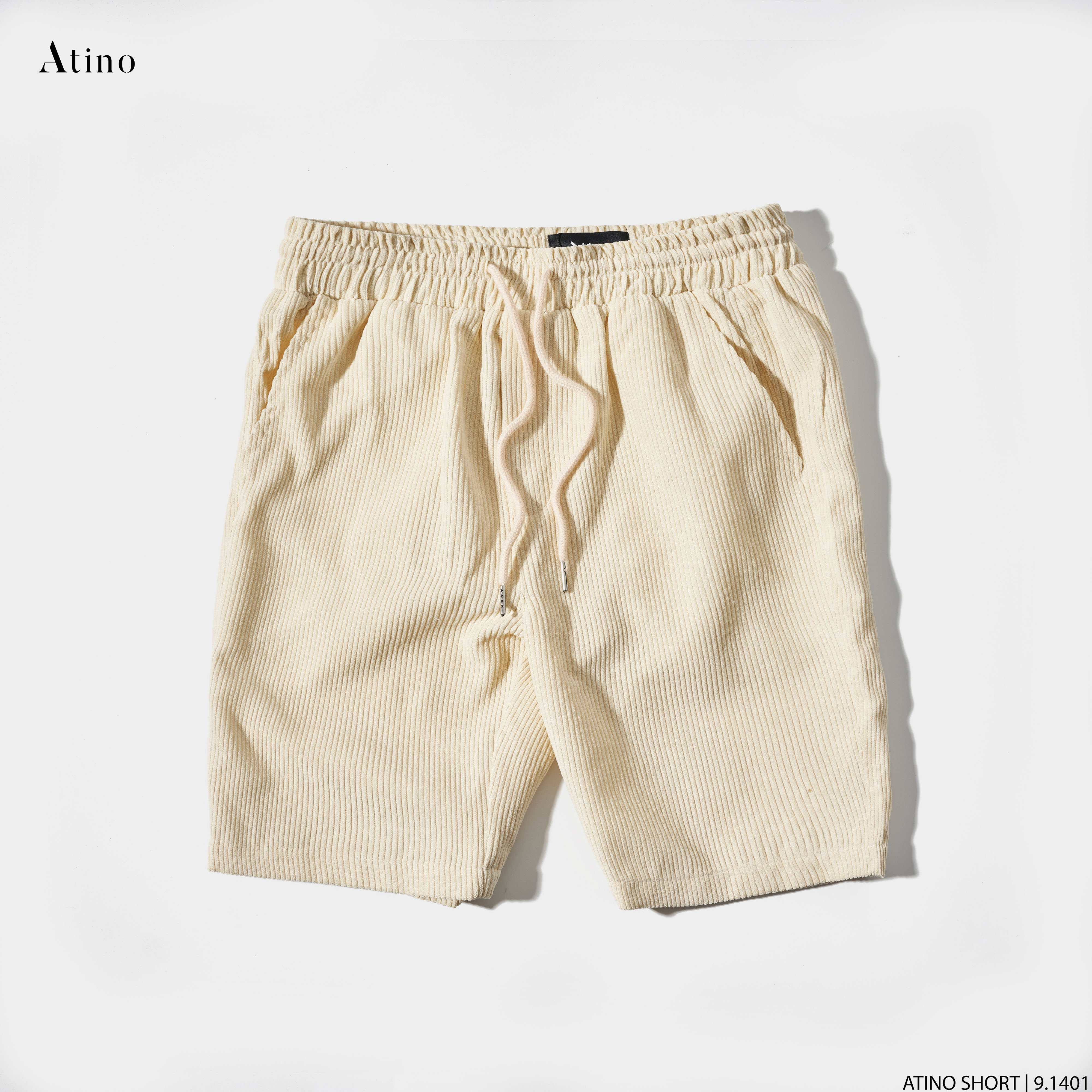 Quần Short Nam Trơn TNUTA ATINO Chất Liệu Nhung Tăm Dáng Trẻ Trung Form Regular QS4.1401