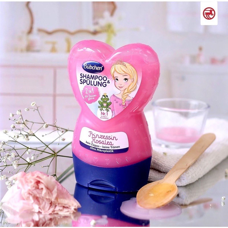 Dầu gội xả 2in1 Budchen Đức 230ml cho bé gái từ 1 tuổi trở lên