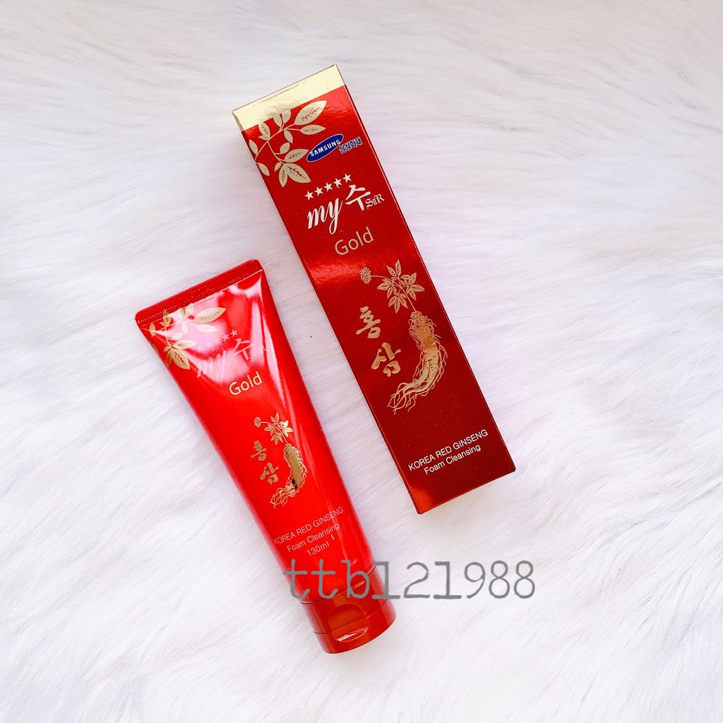 [HCM]?? [GIÁ TỐT] ?? SỮA RỬA MẶT NHÂN SÂM ĐỎ MY GOLD 120ML ✅