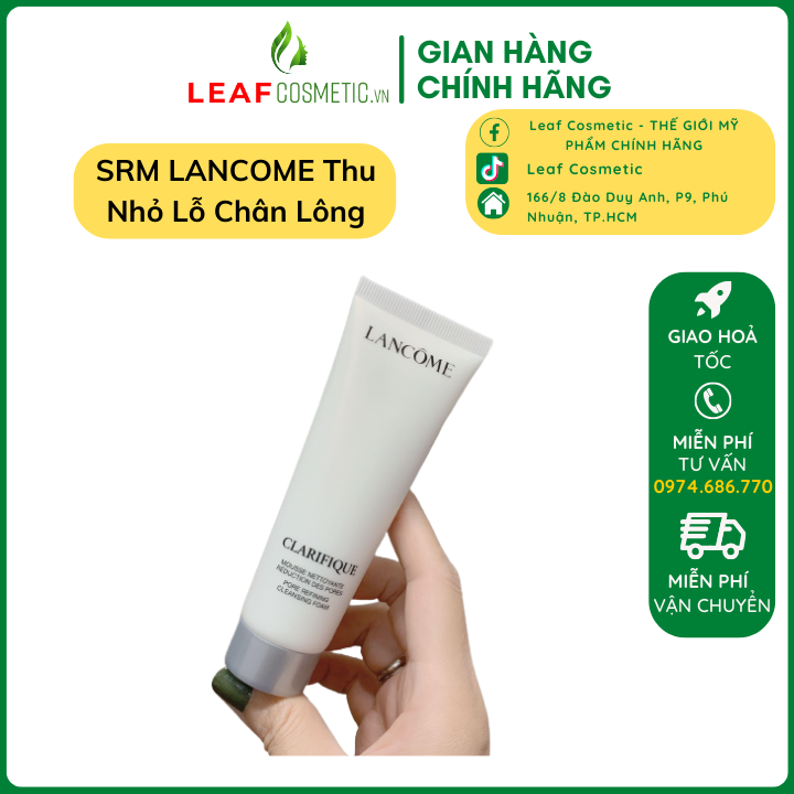Sữa rửa mặt lancome trắng da, thu nhỏ lỗ chân lông 30ml - 50ml