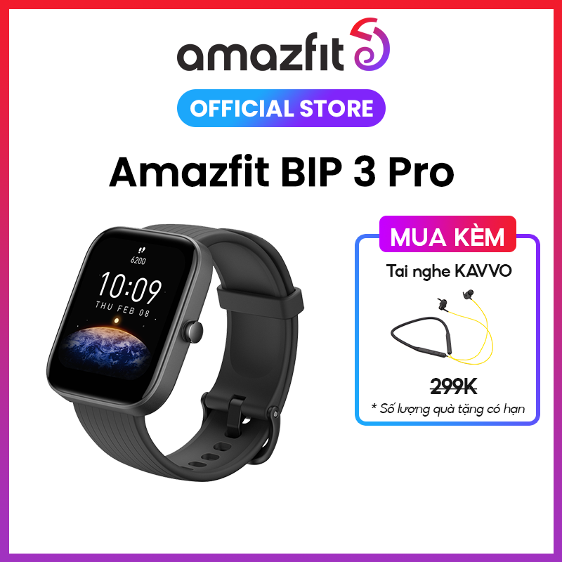 Đồng hồ thông minh Amazfit Bip 3 Pro - Rèn luyện sức khỏe - Màn hình lớn 1