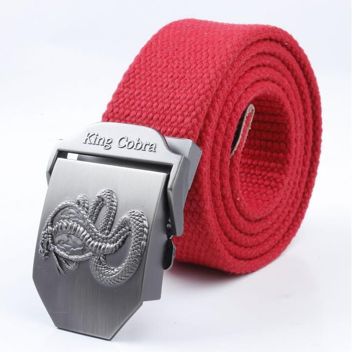 Thắt lưng vải dù canvas mặt khóa Kingcobra