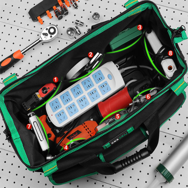 TÚI ĐỰNG ĐỒ NGHỀ TÚI ĐỰNG DỤNG CỤ SỬA CHỮA ĐIỆN CAO CẤP XUẤT NHẬT PHIÊN BẢN ĐẾ NHỰA SIÊU BỀN TẶNG HỘP ĐỰNG ỐC VÍT