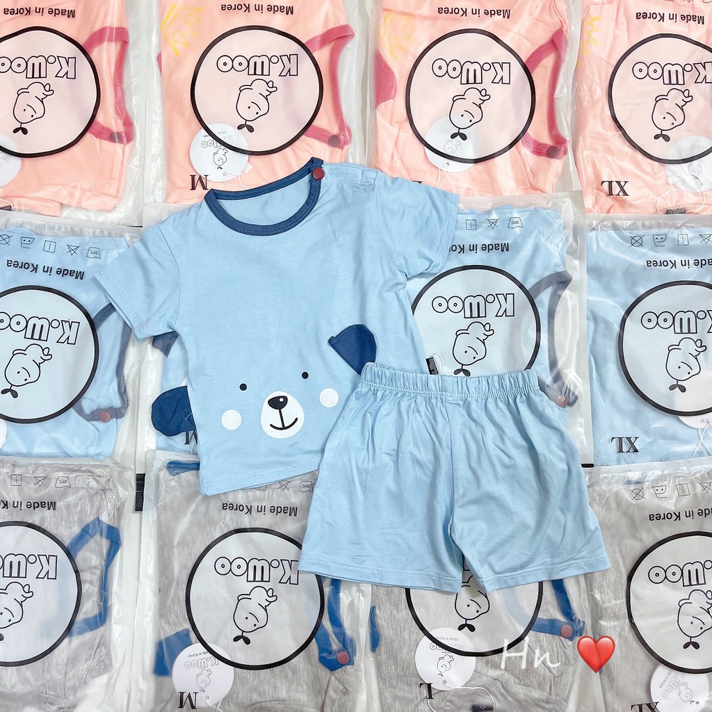 BỘ CỘC TAY THUN LẠNH HÌNH THÚ KWOO